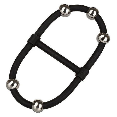 Steel Beaded Dual Silicone Maximizer Cock Ring
