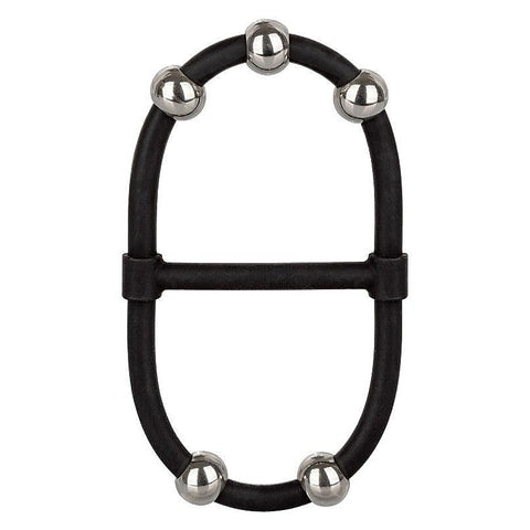 Steel Beaded Dual Silicone Maximizer Cock Ring