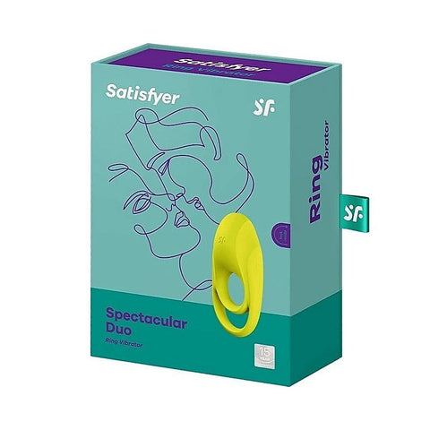 Duo Vibrating Silicone Cock Ring by Satisfyer