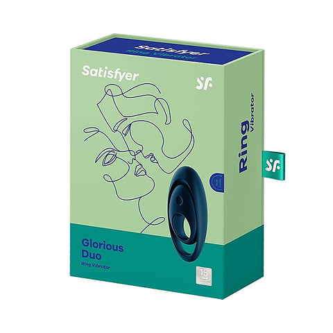 Glorious Duo Mens Vibrating Cock Ring by Satisfyer