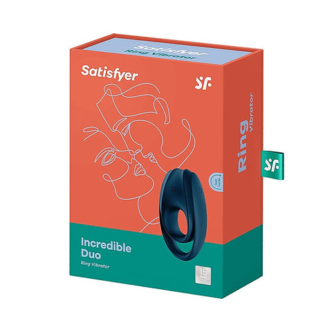 Incredible Duo 12 Functions Vibrating Cock Ring by Satisfyer