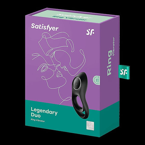 Legendary Duo Vibrating Silicone Cock Ring by Satisfyer
