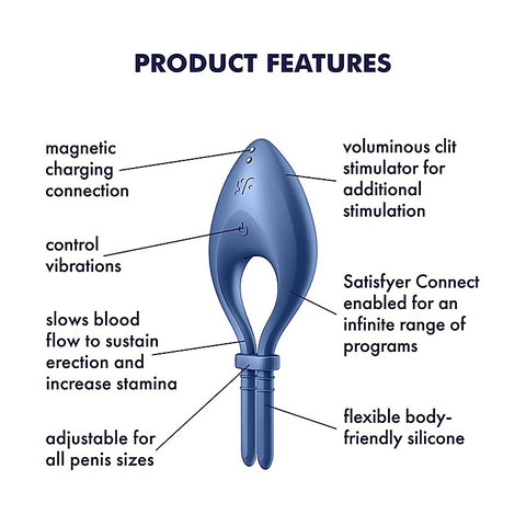 Bullseye App Controlled Adjustable Cock Ring by Satisfyer