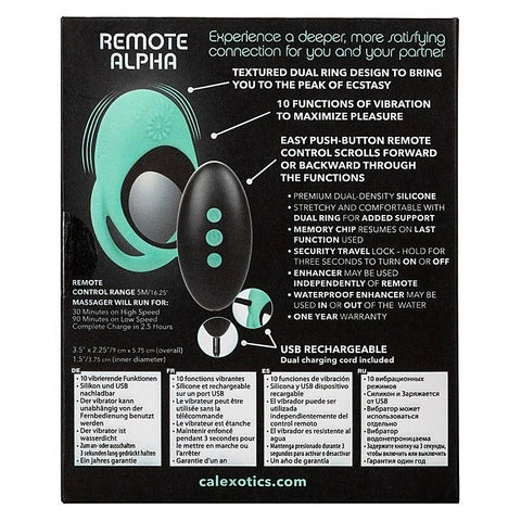 Link Up Remote Alpha Multi-Function Cock Ring