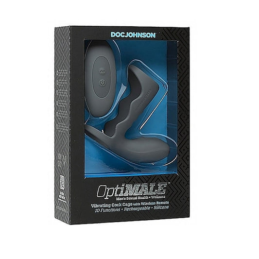 Optimale Vibrating Cock Cage with Remote by Doc Johnson