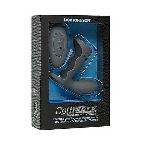 Optimale Vibrating Cock Cage with Remote by Doc Johnson