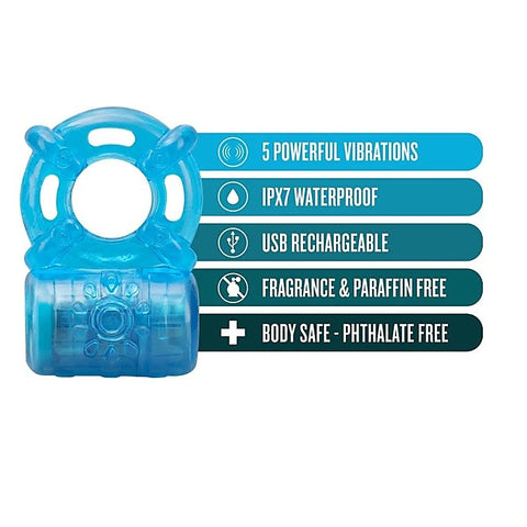 Stay Hard Rechargeable 5 Function Cock Ring