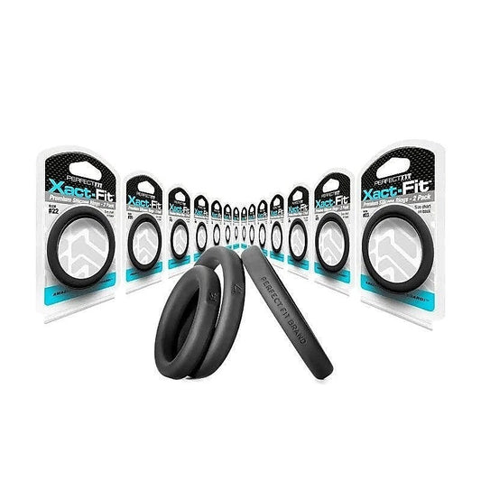 Xact-Fit Cock Rings 2 Pack by Perfect Fit