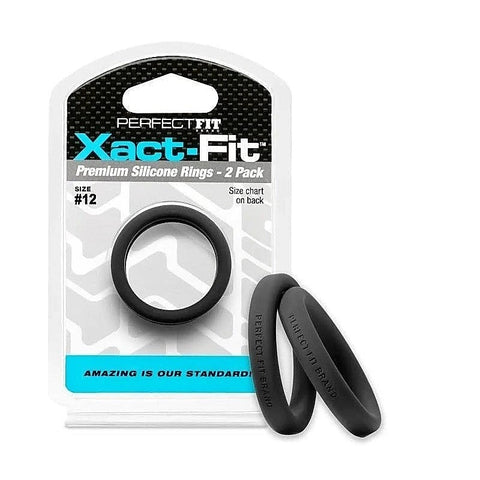 Xact-Fit Cock Rings 2 Pack by Perfect Fit