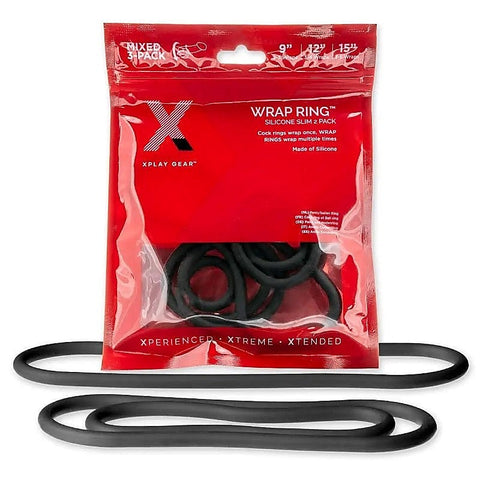 Xplay Silicone Thin Wrap Cock Ring 3 Pack by Perfect Fit