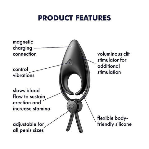 Sniper Silicone Male Penis Ring by Satisfyer