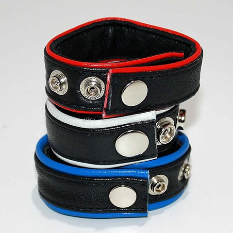 Classic Four Speed Leather Cock Ring by Hell's Couture