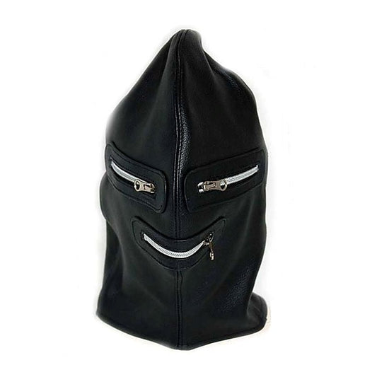 Zip It Leather BDSM Hood by Hell's Couture