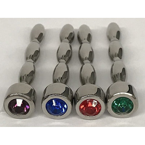 Nile Triple Ascending Jewelled Penis Plug by Hell's Couture