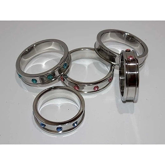 Deep Shallow 55mm Penis Ring Gemmed by Hell's Couture
