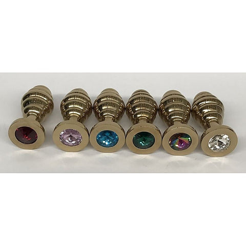 Wild Passion Large Anal Plug Gold by Hell's Couture