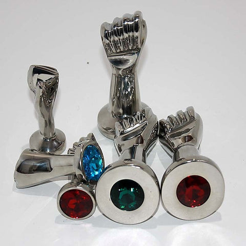 Handy Many Small Crystal Fist by Hell's Couture