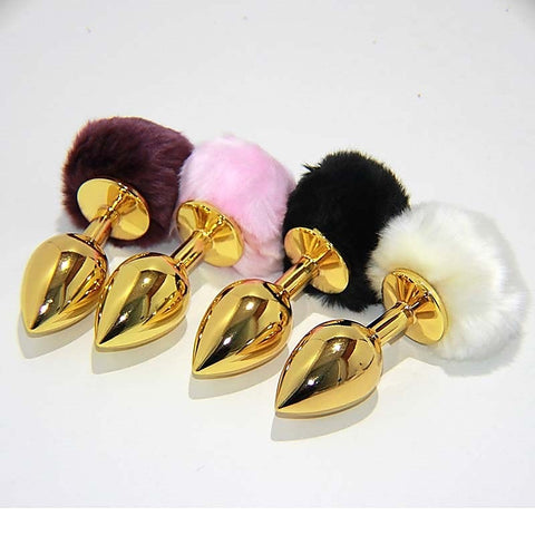 Metal Gold Butt Plug Large by Hell's Couture