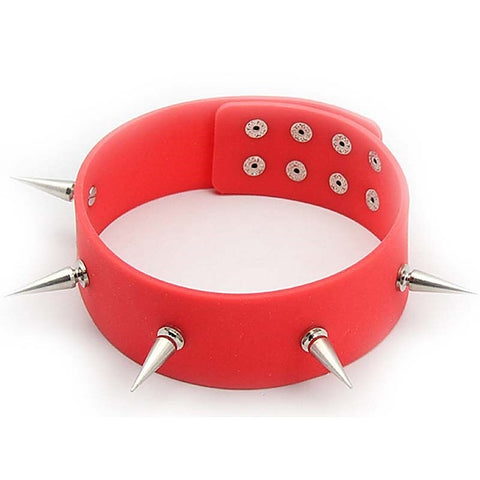Spiked Silicone Neckband by RoomFun
