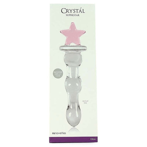 Crystal Superstar Glass Dildo by NS Novelties