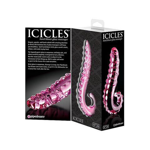Icicles No 24 Hand Blown Glass Massager by Pipedream