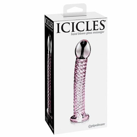 Icicles No 53 Hand Blown Glass Dildo by Pipedream