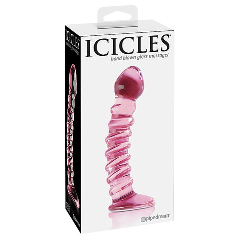 Icicles No 28 Hand Blown Glass Anal Dildo by Pipedream