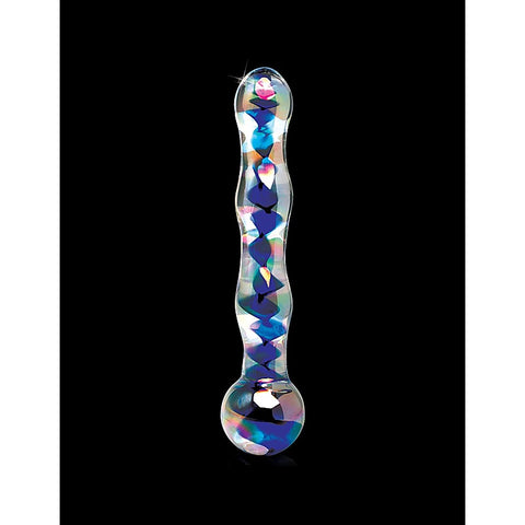 Icicles No. 08 Clear Glass Dildo Massager