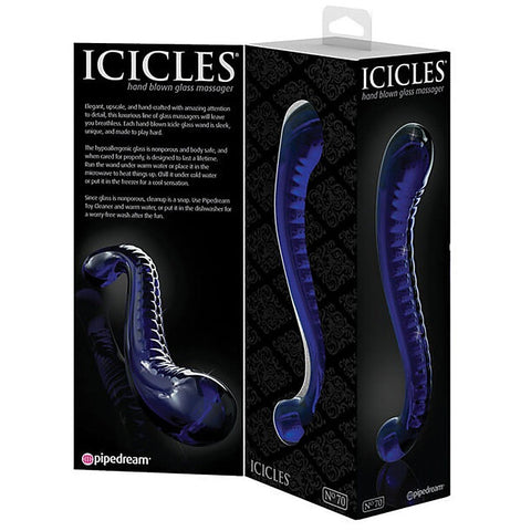 Icicles No. 70 Hand Blown Glass G Spot Dildo by Pipedream