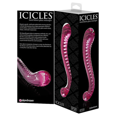 Icicles No 69 Double Ended Glass Dildo by Pipedream Products