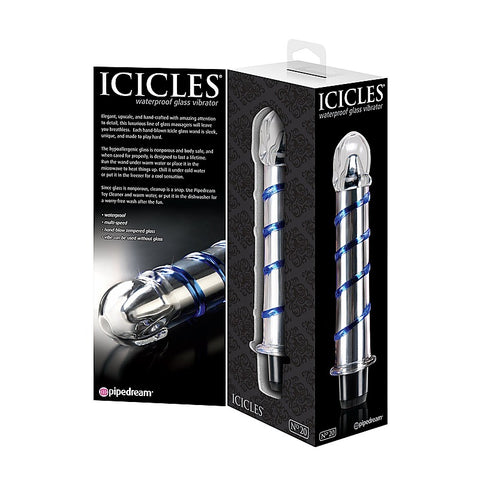 Icicles No 20 Glass Bullet Vibrator by Pipedream