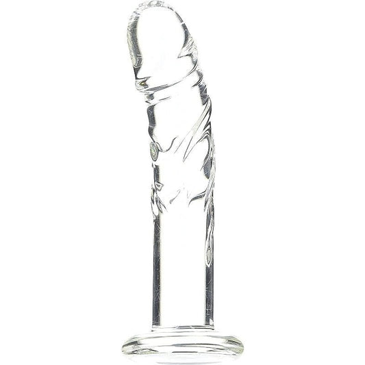 Blown Medium Realistic Glass Dildo Clear