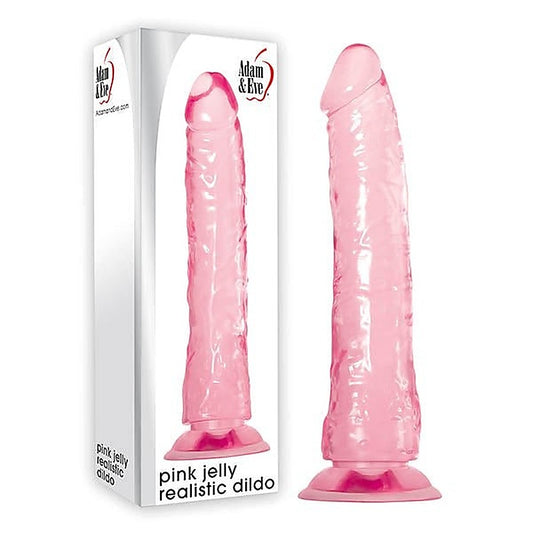 Pink Jelly Realistic Dildo by Adam & Eve