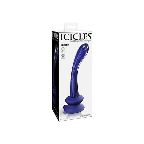 Icicles No. 89 Suction Cup Base Glass Massager