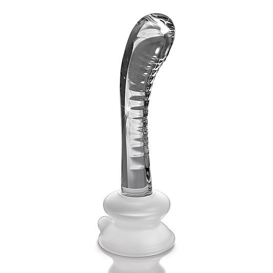 Icicles No. 88 Suction Cup Base Glass Dildo by Pipedream