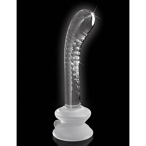 Icicles No. 88 Suction Cup Base Glass Dildo by Pipedream
