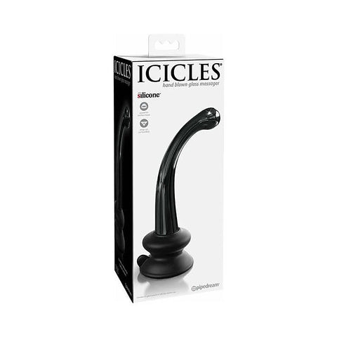 Icicles No. 87 Glass Suction Cup G Spot Wand by Pipedream