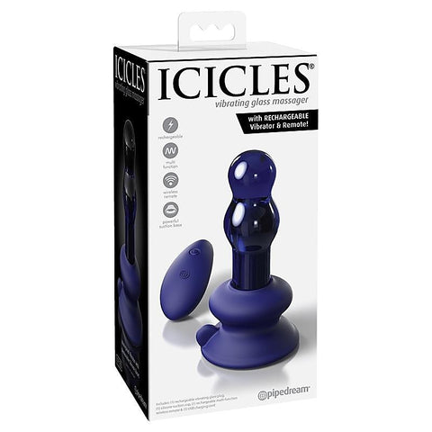 Icicles No. 83 Remote Control Glass Anal Vibrator