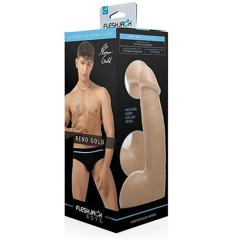 Fleshjack Boys Reno Gold Dildo by Fleshjack