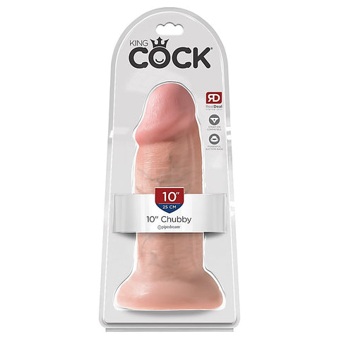 King Cock 10 Inch Chubby Realistic Dong