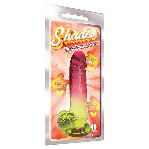 Shades 8 Inch Jelly TPR Realistic Dong by Icon Brands