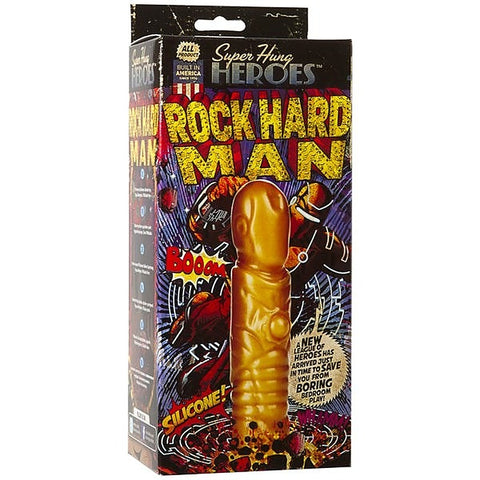 Super Hung Heroes Rock Hard Man Fantasy Dildo by Doc Johnson