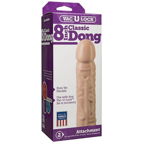 Vac-U-Lock 8 Inch Classic Dong by Doc Johnson