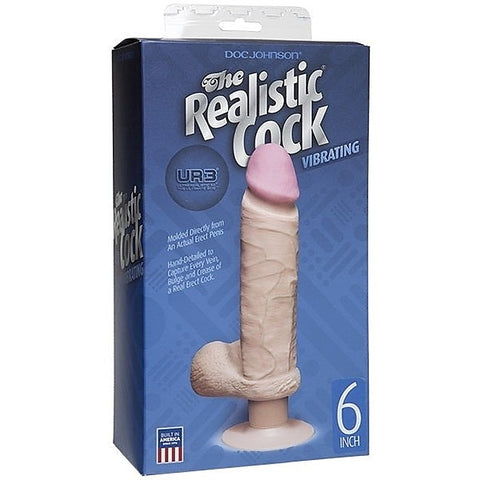 6 Inches UR3 Vibrating Realistic Cock by Doc Johnson