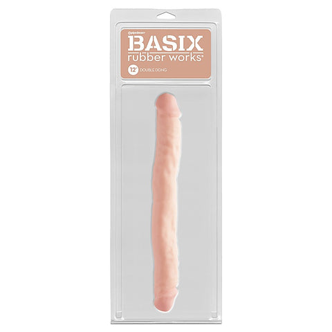 Basix 12 Inch Double Ender Realistic Dong