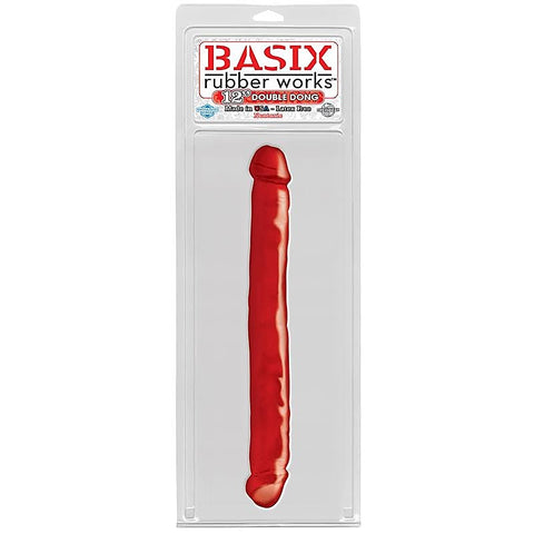 Basix 12 Inch Double Ender Realistic Dong