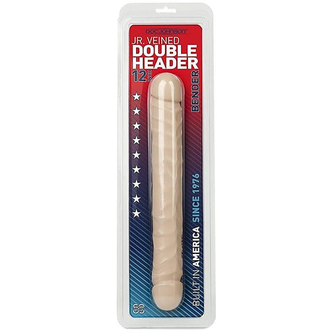 Veined Double Header 12 Inch Realistic Dong by Doc Johnson
