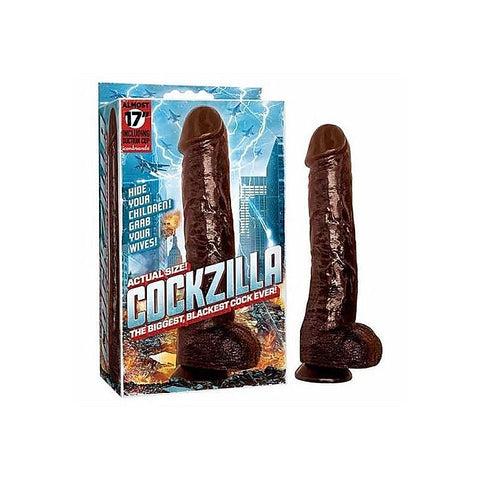 Cockzilla Black 17 Inch Dong by Icon Brands