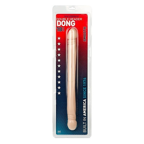 Smooth Double Header 18 Inch Realistic Dong by Doc Johnson