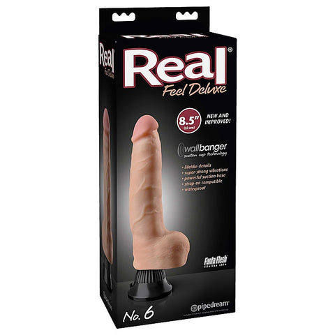 Real Feel Deluxe No. 6 Vibrating Dildo by Pipedream